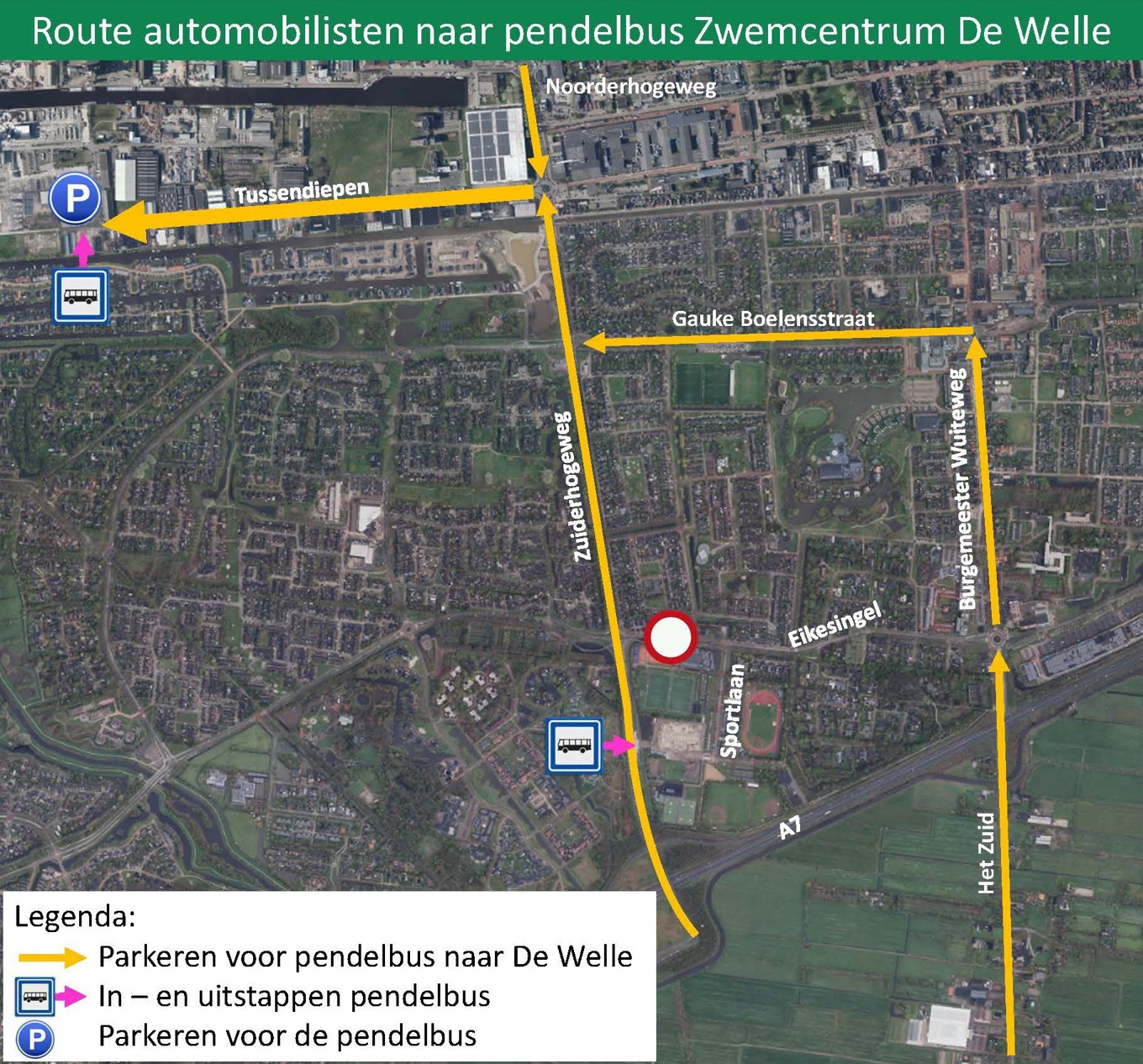 Route voor automobilisten