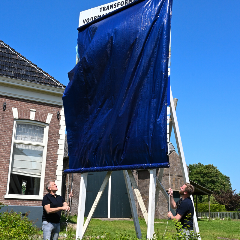 Onthulling Bouwbord