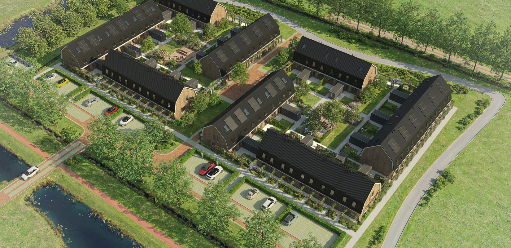 Buurblok Drachten Vogelvlucht DEF