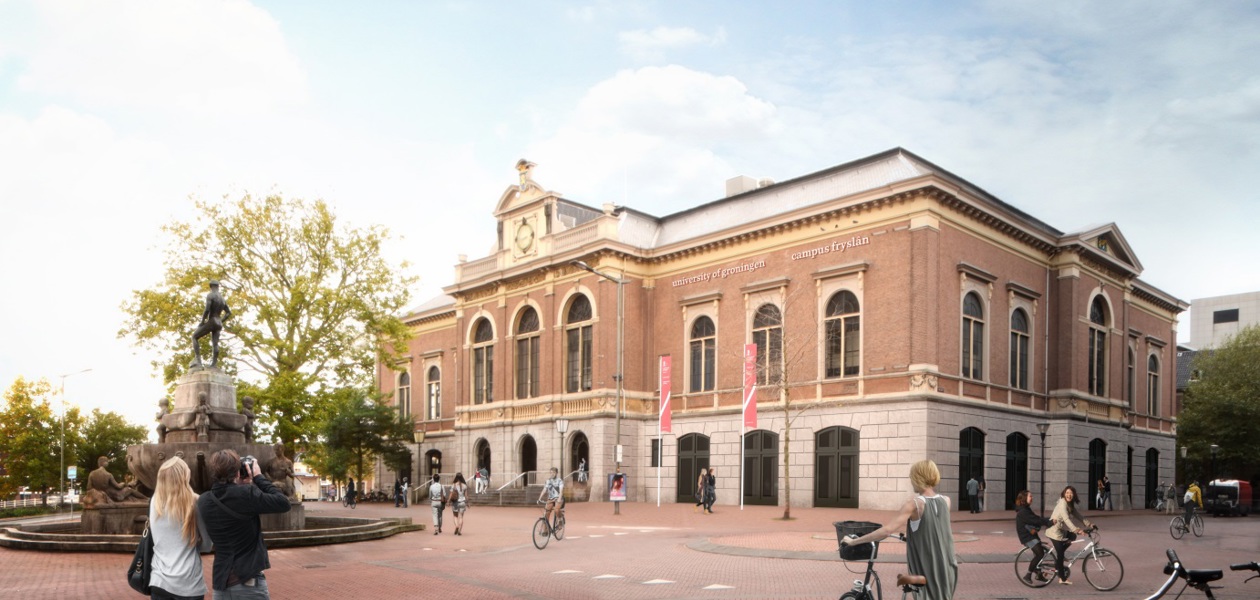 Verbouwing faculteitsgebouw Campus Fryslân door Bouwgroep Dijkstra Draisma