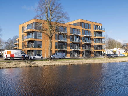 Nieuwbouw 45 duurzame appartementen It Skûlplak, Sneek