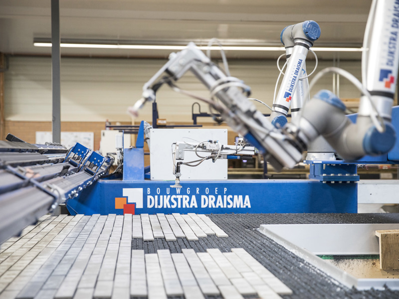 Steenstriprobot Droogstapelwoning