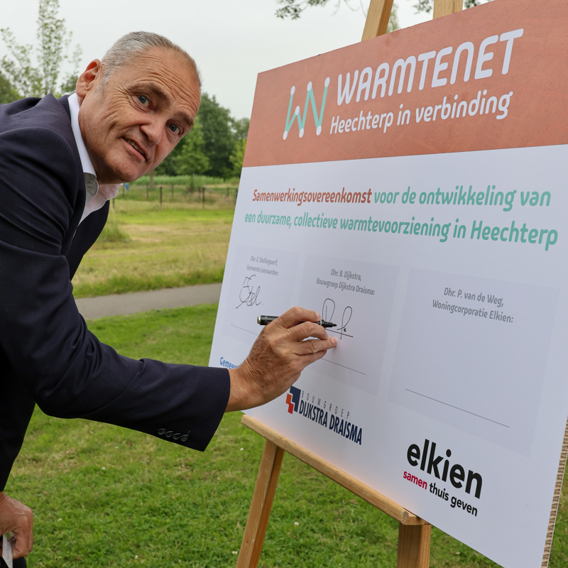 Ondertekening Warmtenet Heechterp
