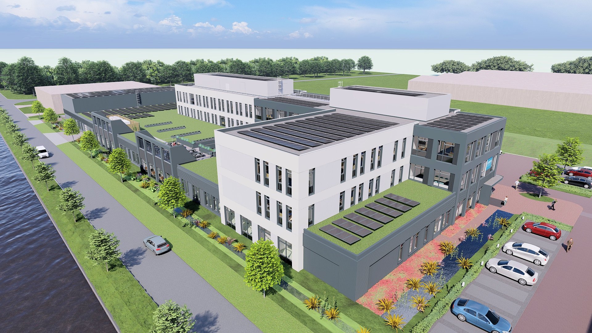 Nieuwbouw Drachten Schuinboven Aanzicht