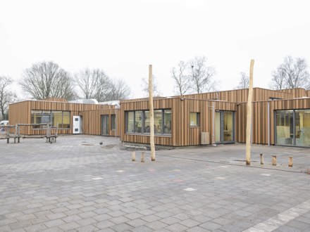 Ver- en nieuwbouw kindcentrum Het Kompas, Heerenveen