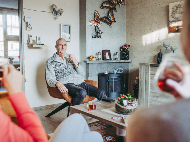 Dhr. Bé Ruiter, bewoner Sabastraat (foto: Stella Dekker fotografie)
